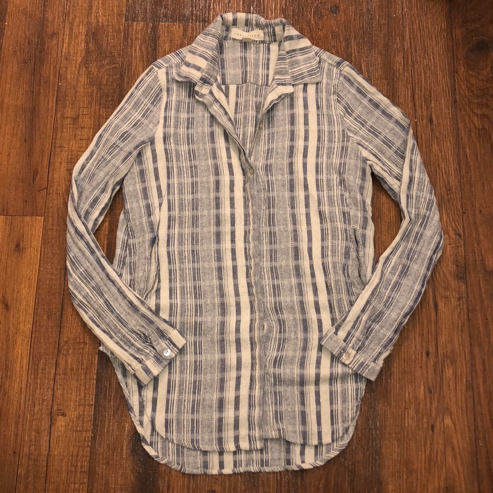 LOVESTITCH / Cotton Button Down with Pockets ! / M